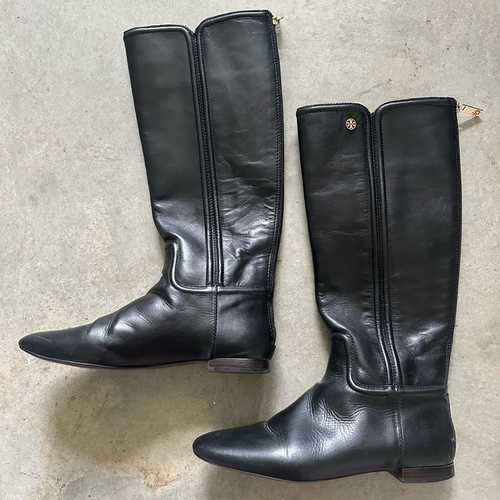 Tory Burch Leather Tall Boots